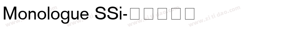 Monologue SSi字体转换